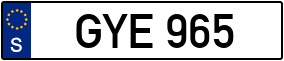 Trailer License Plate